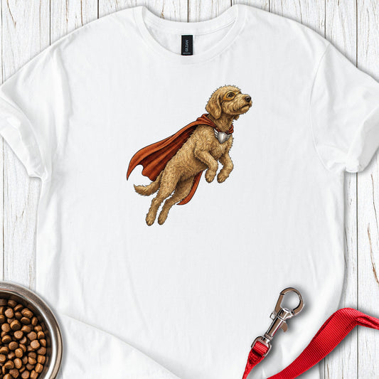 Golden Doodle Superhero White
