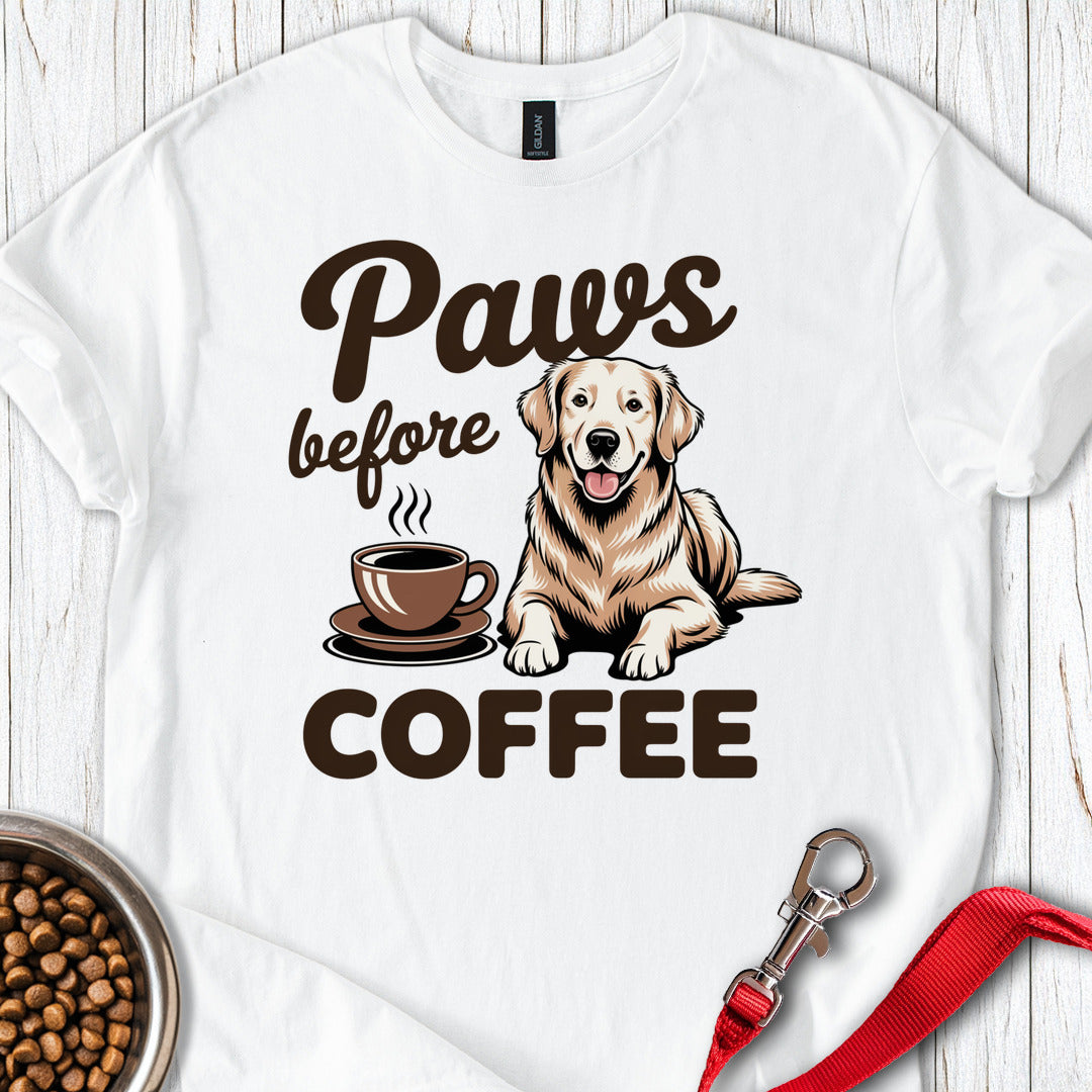 Golden Retriever Coffee White