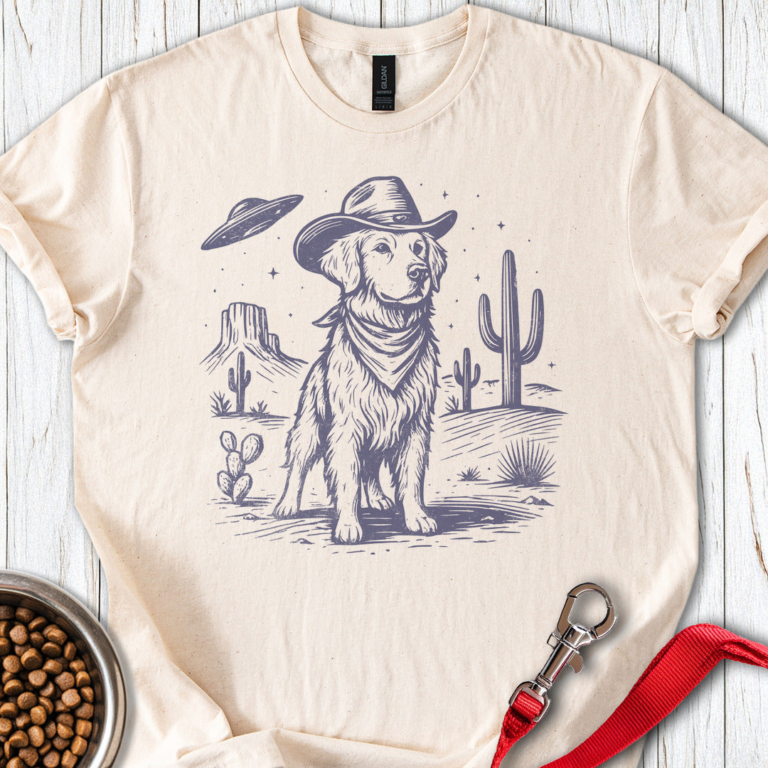 Golden Retriever Cowboy UFO Natural