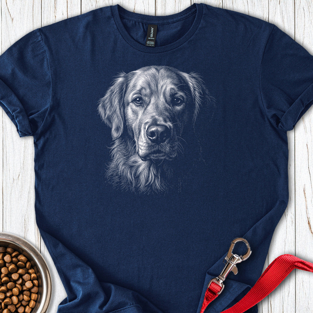 Golden Retriever Engraved — Navy