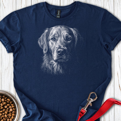 Golden Retriever Engraved — Navy