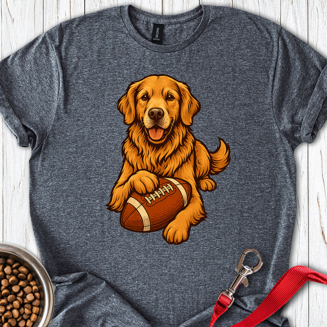 Golden Retriever Football Dark Heather
