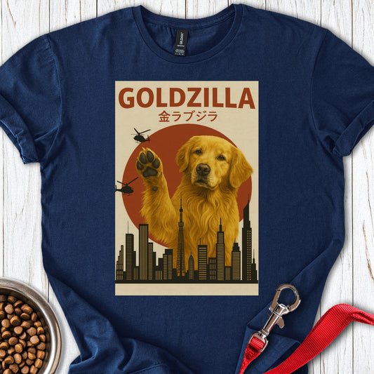 Golden Retriever Goldzilla Navy