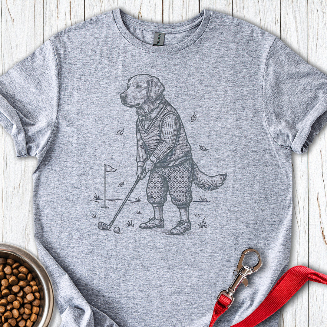 Golden Retriever Golfer Sport Grey