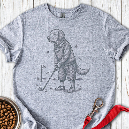Golden Retriever Golfer Sport Grey