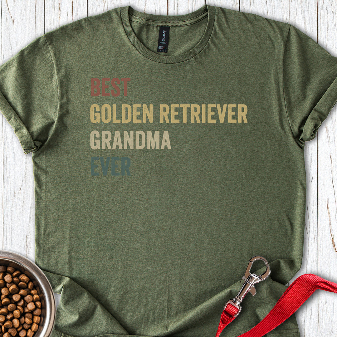 Golden Retriever Grandma Military Green