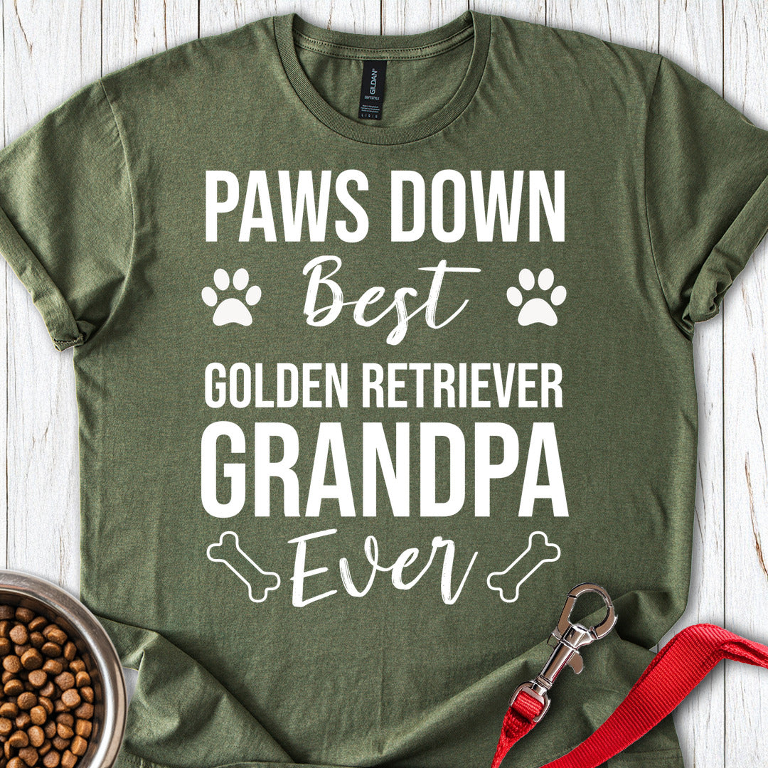 Golden Retriever Grandpa Military Green