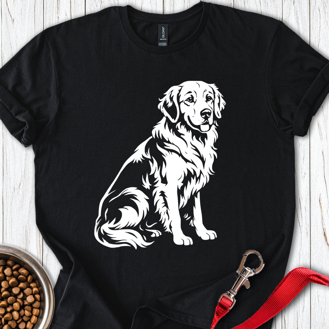 Golden Retriever Graphic Black