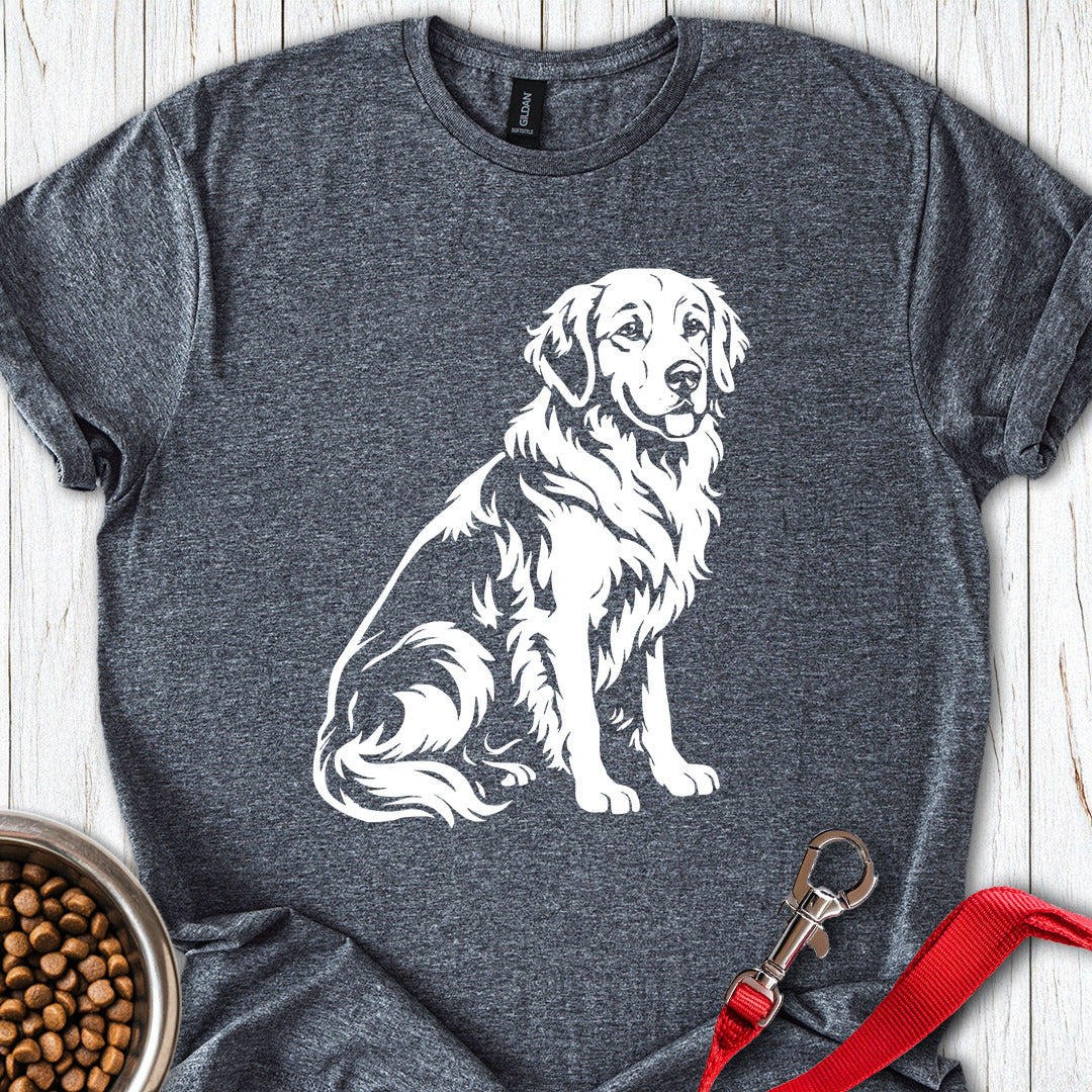 Golden Retriever Graphic Dark Heather