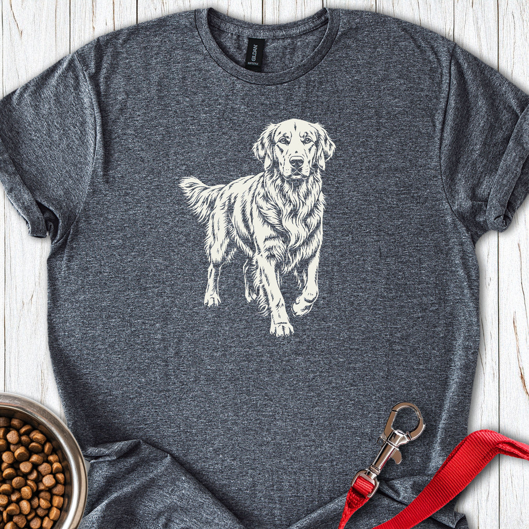 Golden Retriever Graphic Dark Heather