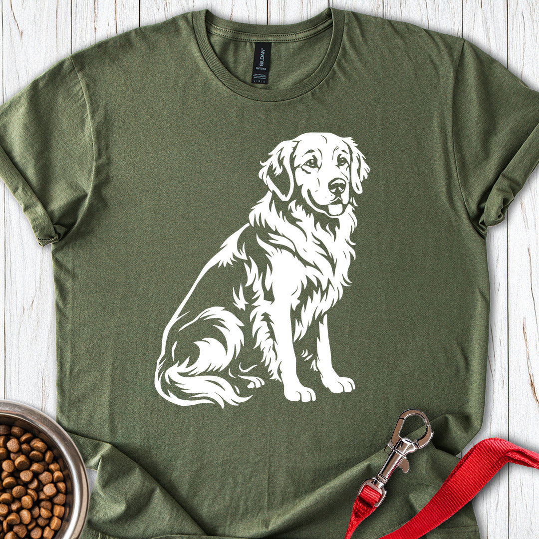 Golden Retriever Graphic Military Green