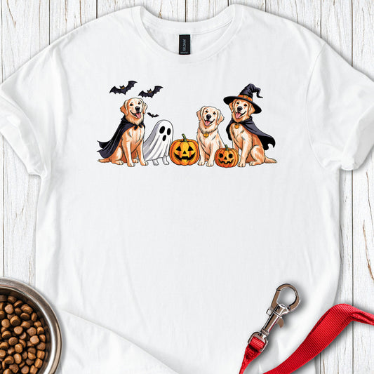 Golden Retriever Halloween White
