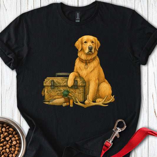Golden Retriever Hunting Black