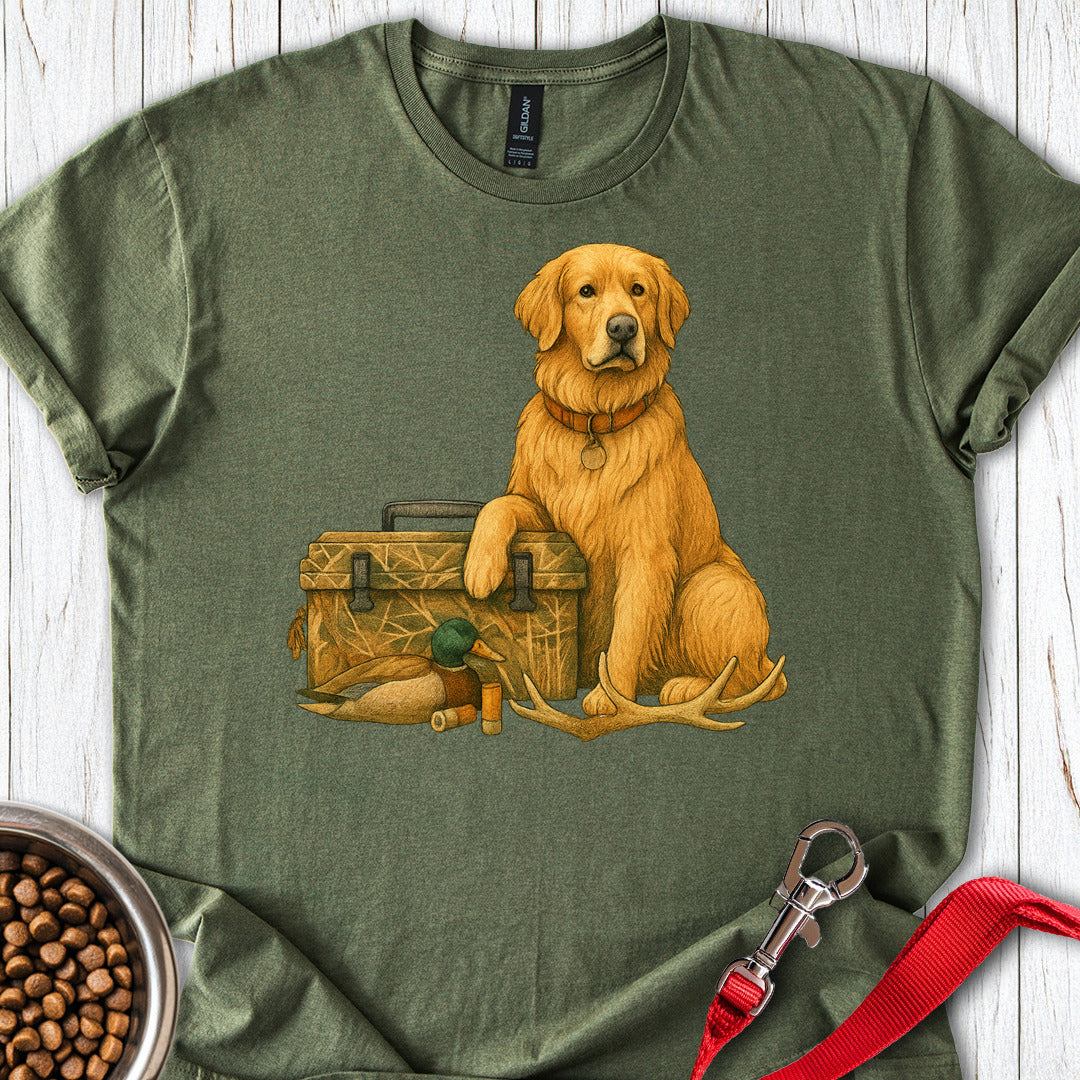 Golden Retriever Hunting Military Green