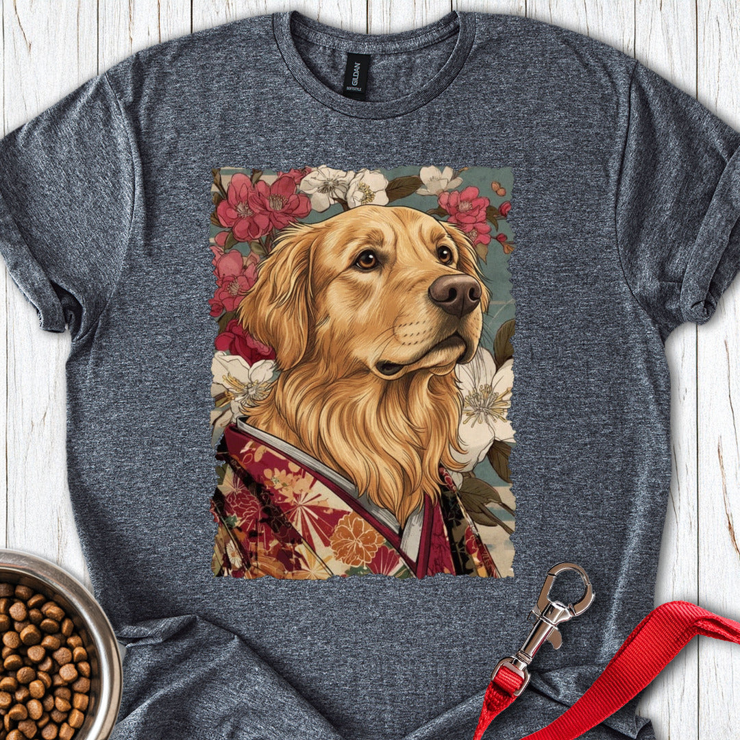Golden Retriever Japanese Art Dark Heather