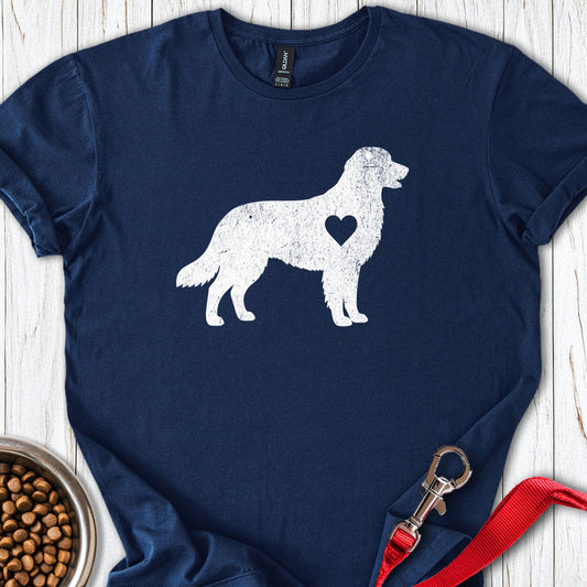 Golden Retriever Love Navy