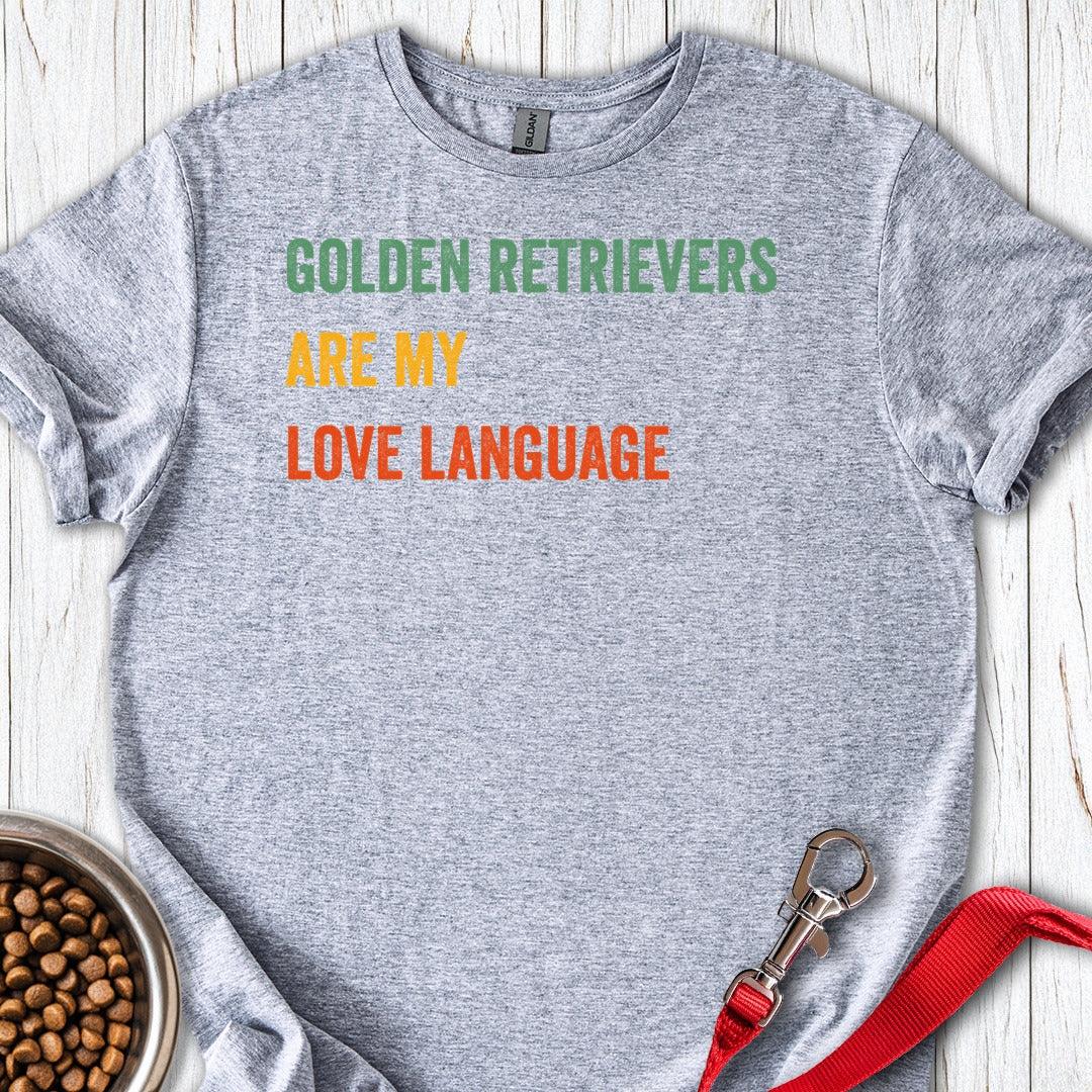 Golden Retriever Love Language Sport Grey