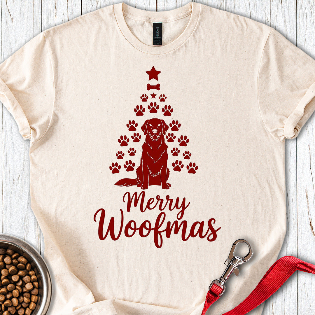 Golden Retriever Merry Woofmas Christmas Natural