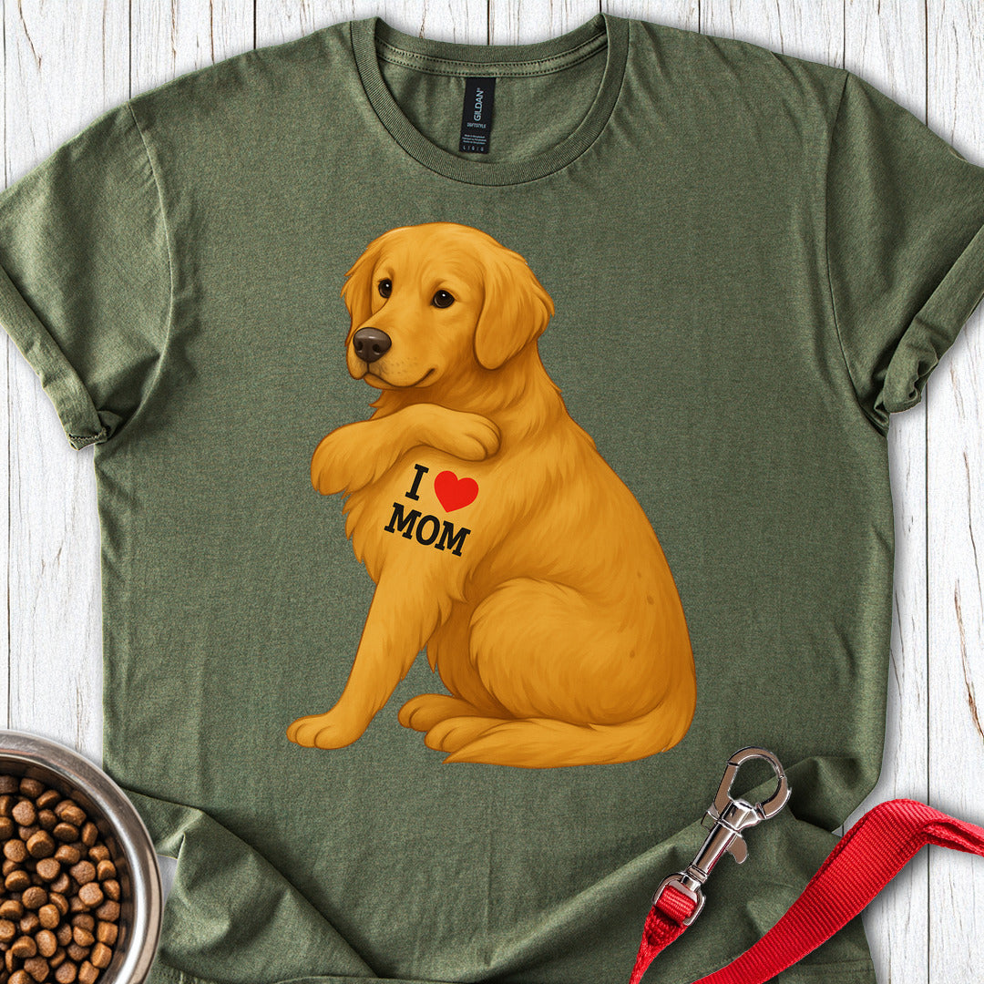 Golden Retriever Mom Military Green