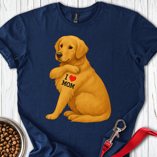 Golden Retriever Mom Navy