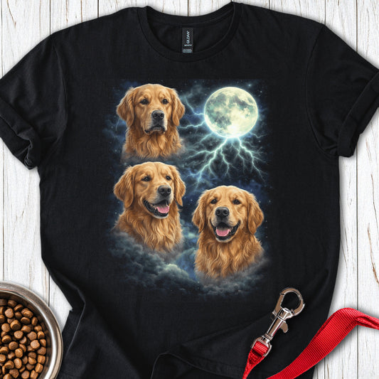 Golden Retriever Moon Black