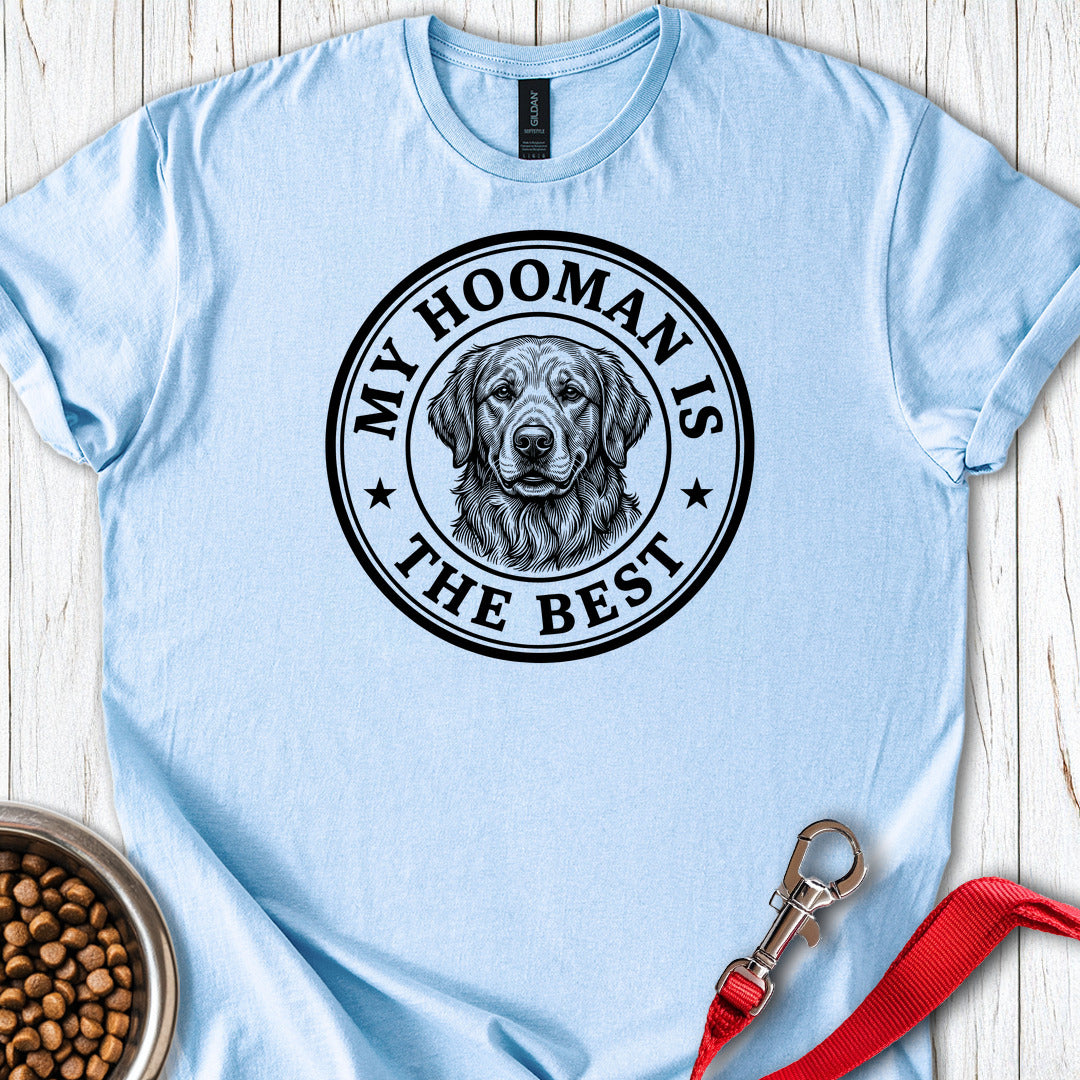 Golden Retriever My Hooman Light Blue