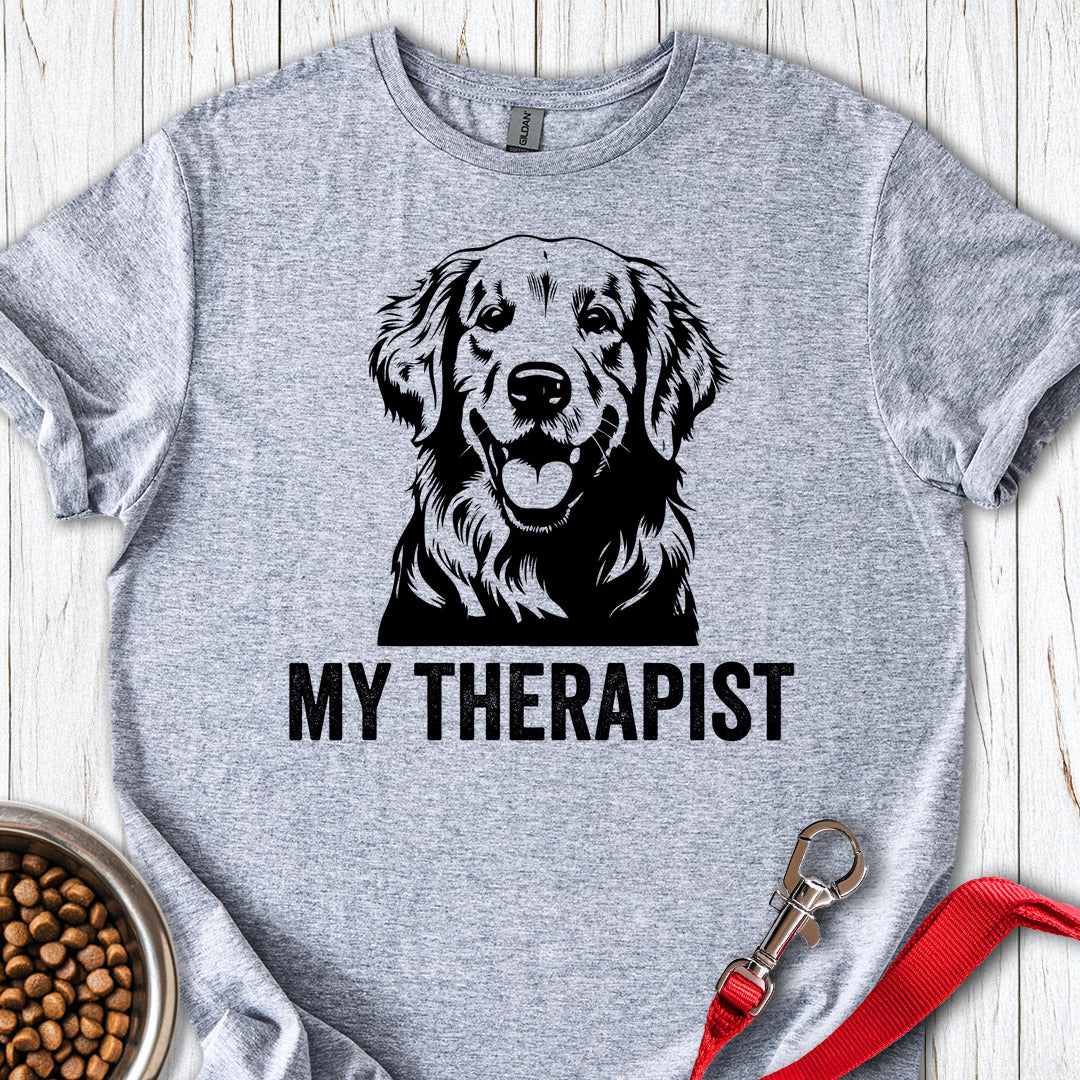 Golden Retriever My Therapist Sport Grey