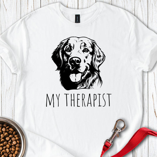 Golden Retriever My Therapist White