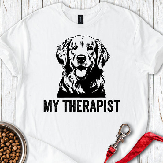 Golden Retriever My Therapist White