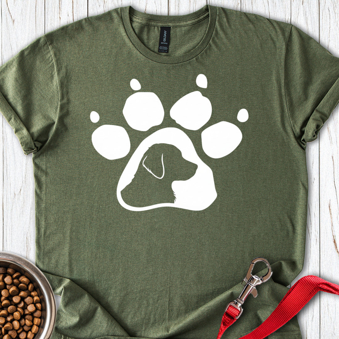 Golden Retriever Paw Military Green