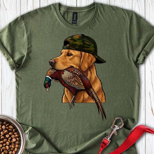 Golden Retriever Pheasant Hunter Military Green