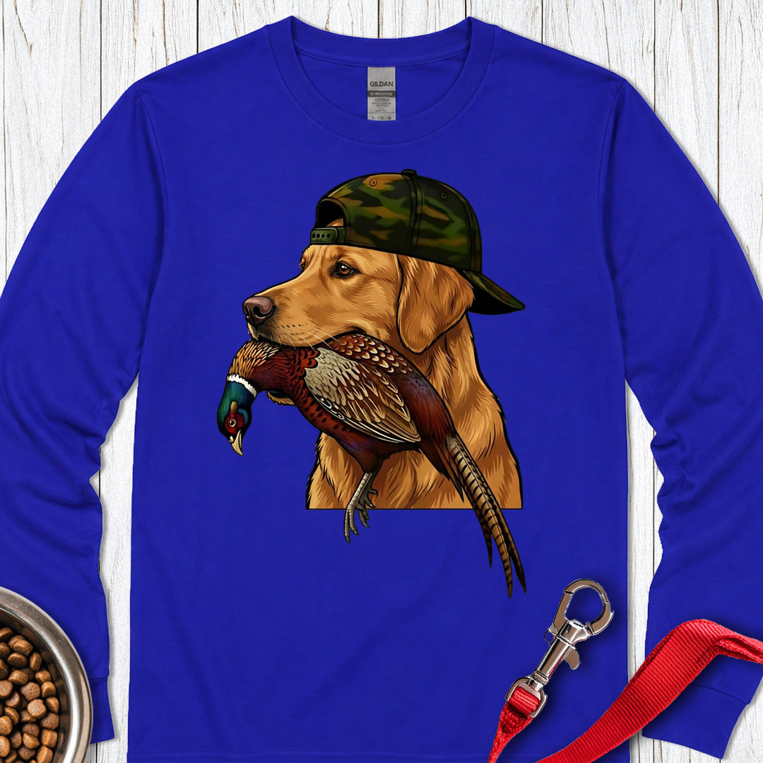 Golden Retriever Pheasant Hunter Long Sleeve — Royal