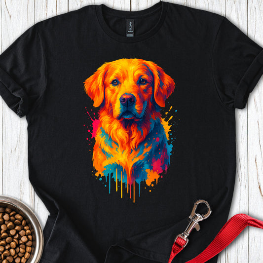 Golden Retriever Portrait Black