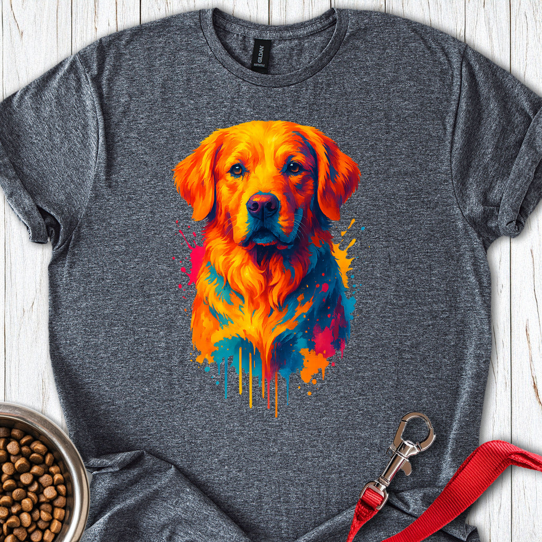 Golden Retriever Portrait Dark Heather