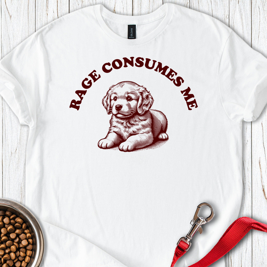 Golden Retriever Rage White