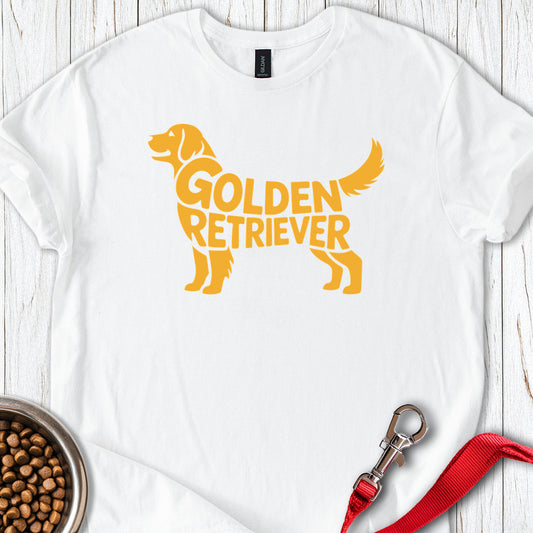 Golden Retriever Retro White