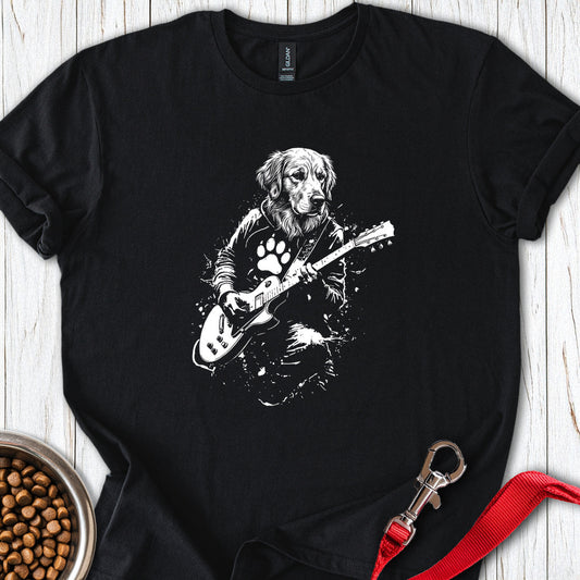 Golden Retriever Rocking Black