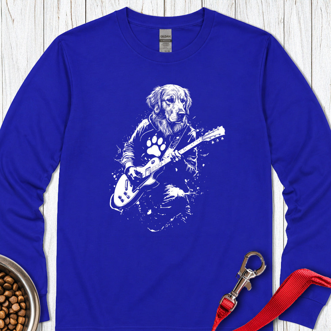 Golden Retriever Rocking Long Sleeve — Royal