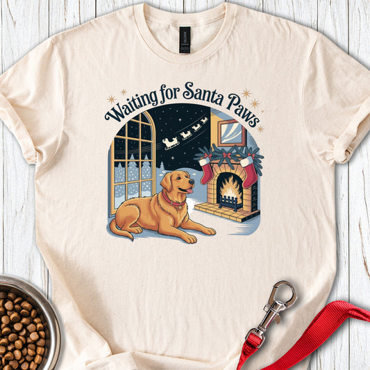 Golden Retriever Santa Paws Christmas Natural