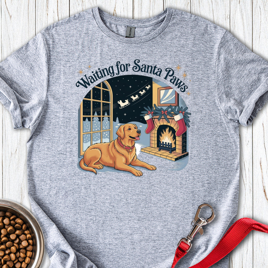 Golden Retriever Santa Paws Christmas Sport Grey