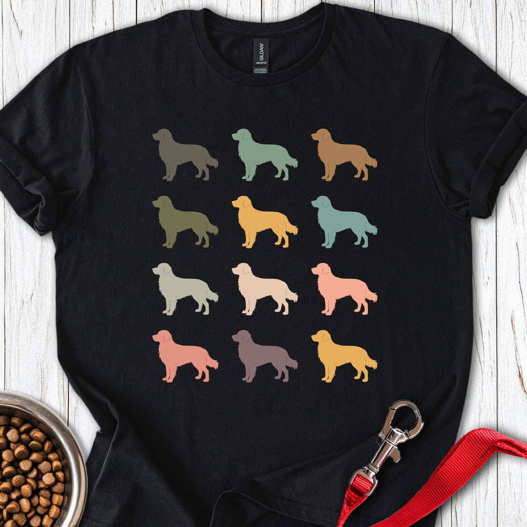 Golden Retriever Silhouettes Black