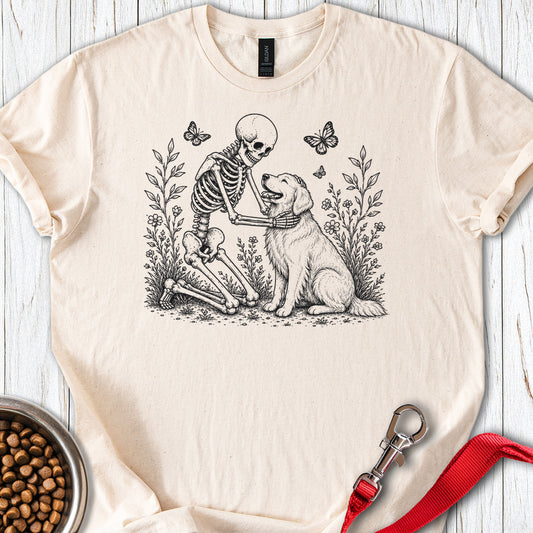 Golden Retriever Skeleton Halloween Natural