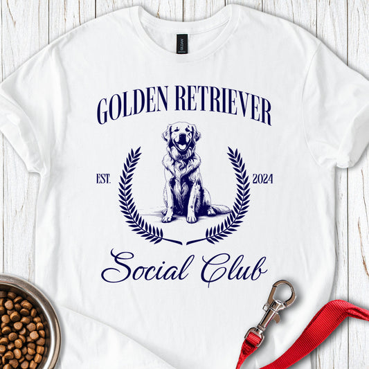 Golden Retriever Social Club White