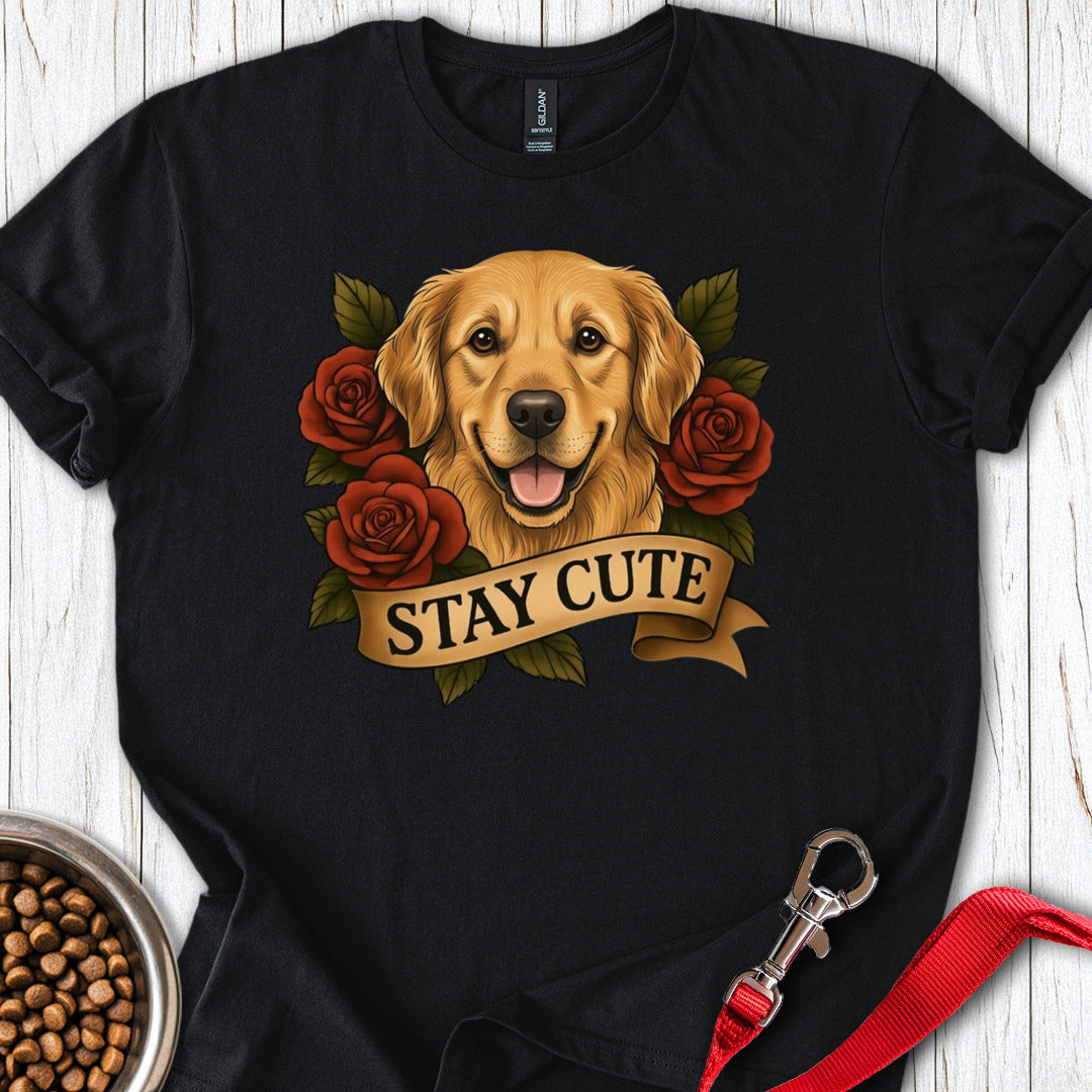 Golden Retriever Tattoo Black