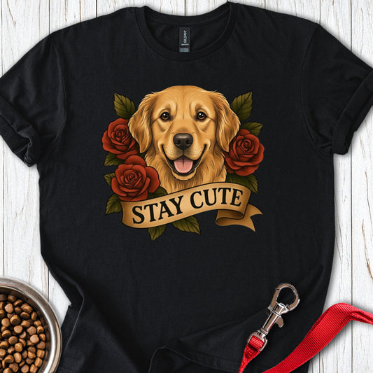Golden Retriever Tattoo Black
