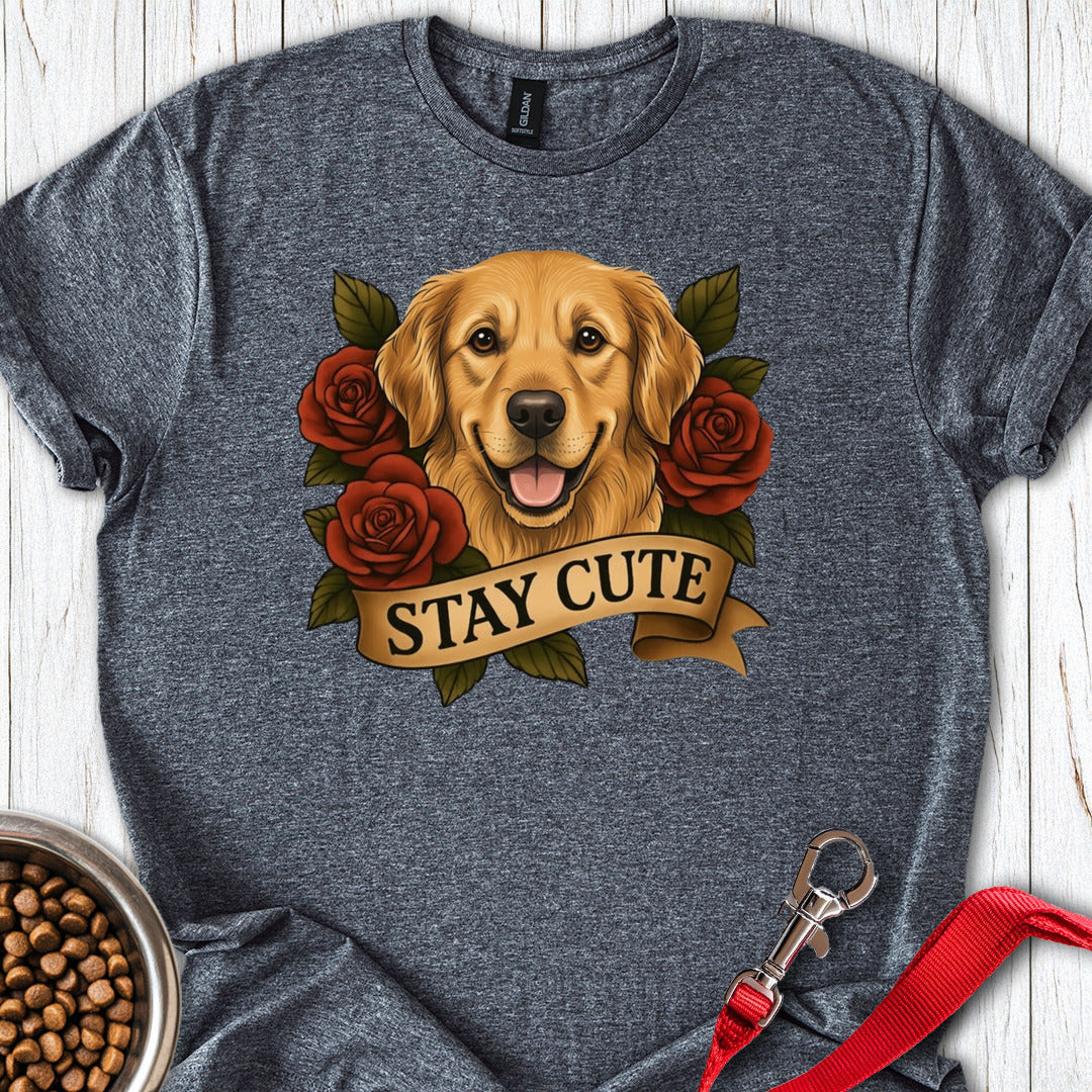 Golden Retriever Tattoo Dark Heather
