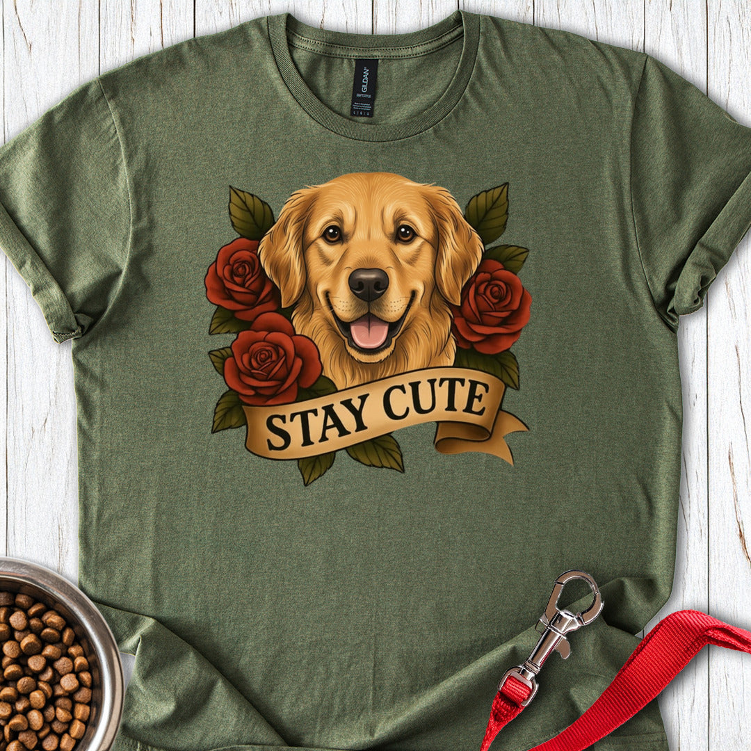 Golden Retriever Tattoo Military Green