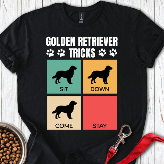 Golden Retriever Tricks Black