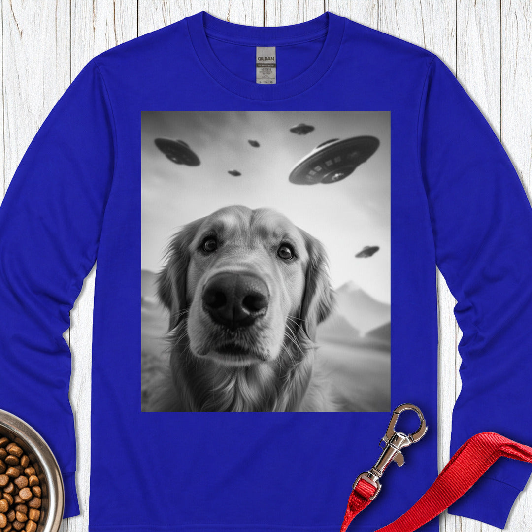 Golden Retriever UFO Long Sleeve — Royal