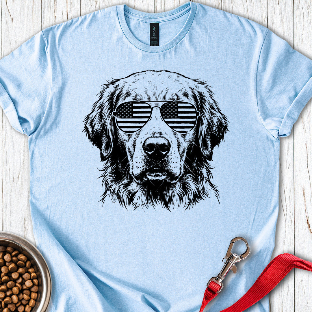 Golden Retriever USA Light Blue